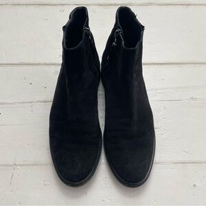 Stuart Weitzman Black Suede Ankle Boots